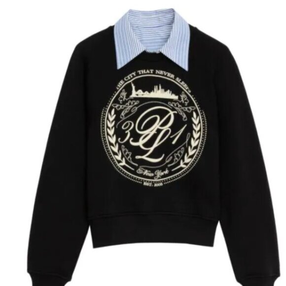 NWOT 3.1 Philip Lim NYC Embroidery with detachable collar size XS - Picture 1 of 4